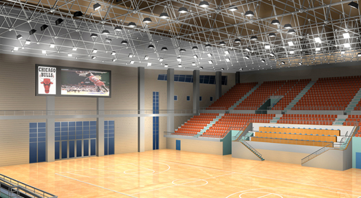 體育館智能照明項目：內蒙古阿拉善盟文體中心